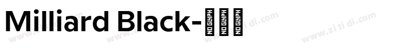 Milliard Black字体转换